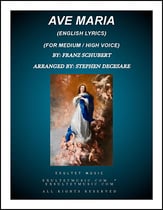 Ave Maria (English Lyrics - Medium / High Key) Vocal Solo & Collections sheet music cover